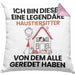 Haustiersitter Geschenk Kissen mit Füllung 40x40 Lustige Geschenkidee Geburtstag für Haustiersitter Ich Bin Dieser Legendäre Haustiersitter Von Dem Alle Geredet Haben (Grau) Rosa Trendation