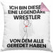 Wrestler Geschenk Kissen mit Füllung 40x40 Lustige Geschenkidee Geburtstag für Wrestler Ich Bin Dieser Legendäre Wrestler Von Dem Alle Geredet Haben (Grau) Rosa Trendation