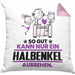 Halbenkel Geschenk Kissen mit Füllung 40x40 So Gut Kann Nur Ein Halbenkel Aussehen Geschenkidee (Grau) Rosa Trendation