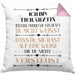 Tierärztin Geschenk Lustiger Spruch Geschenkidee KaffeeKissen mit Füllung 40x40 (Grau) Rosa Trendation