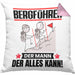 Bergführer Kissen mit Füllung 40x40 Geschenk für Bergführer Der Mann Der Alles Kann Geschenkidee zum Geburtstag (Grau) Rosa Trendation