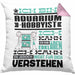 Aquarium-Hobbyist Geschenk Kaffee-Kissen mit Füllung 40x40 Geschenkidee für Aquarium-Hobbyist Ich Bin Aquarium-Hobbyist Ich Kann Es Dir Erklären Jedoch Nicht Für Dich Verstehen Spruch Lustig (Grau) Rosa Trendation