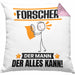 Forscher Kissen mit Füllung 40x40 Geschenk für Forscher Der Mann Der Alles Kann Geschenkidee zum Geburtstag (Grau) Rosa Trendation