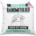Bandmitglied Kissen mit Füllung 40x40 Geschenk für Bandmitglied Geburtstag Lustiger Spruch Was Ist Deine Superkraft (Grau) Rosa Trendation