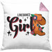 Line Dance Girl Kissen mit Füllung 40x40 Geschenk Spruch Linedance KafffeeKissen mit Füllung 40x40 Spruch (Grau) Rosa Trendation