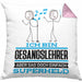 Gesangslehrer Geschenk Kissen mit Füllung 40x40 Ich Bin Gesangslehrer Aber Sag Doch Einfach Superheld Lustige Geschenkdiee für Gesangslehrer (Grau) Rosa Trendation