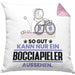 Bocciapieler Geschenk Kissen mit Füllung 40x40 So Gut Kann Nur Ein Bocciapieler Aussehen Geschenkidee (Grau) Rosa Trendation