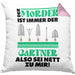 Gärtner Kissen mit Füllung 40x40 mit Spruch Garten Hobbygärtner Geschenk Lustig Gärtnerin Geschenkidee (Grau) Rosa Trendation