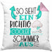 Schwimmer Kissen mit Füllung 40x40 Geschenk So Sieht Ein Richtig Cooler Schwimmer Aus Geschenkidee Spruch Lustig (Grau) Rosa Trendation