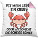 Dank Meme Kissen mit Füllung 40x40 Spruch Internet Meme Geschenkidee Depressionen Ist Mein Leben Ein Krebs Oder Wieso Geht Die SCH Schief? (Grau) Rosa Trendation