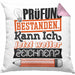 Bachelor Master Prüfung Bestanden Geschenk Kissen mit Füllung 40x40 Studium Prüfung Bestanden Kann Ich Jetzt Weiter Zeichnen Künstlerin (Grau) Rosa Trendation