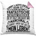 Ehemann Kissen mit Füllung 40x40 Geschenk Hochzeitstag Spaß Geschenkidee Jahrestag Sorry Ladys Dieser Mann Ist Schon An Eine Fantastische Ehefrau Vergeben (Grau) Rosa Trendation