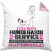 Hundegassi-Service Geschenk Kissen mit Füllung 40x40 Ich Bin Hundegassi-Service Aber Sag Doch Einfach Superheld Lustige Geschenkdiee für Hundegassi-Service (Grau) Rosa Trendation