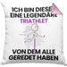 Triathlet Geschenk Kissen mit Füllung 40x40 Lustige Geschenkidee Geburtstag für Triathlet Ich Bin Dieser Legendäre Triathlet Von Dem Alle Geredet Haben (Grau) Rosa Trendation
