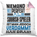 Squash-Spieler Geschenk Kissen mit Füllung 40x40 Lustige Geschenkidee für Squash-Spieler Geburtstag Niemand Ist Perfekt Aber Als Squash-Spieler Ist Man Nah Dran (Grau) Rosa Trendation
