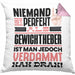 Gewichtheber Geschenk Kissen mit Füllung 40x40 Lustige Geschenkidee für Gewichtheber Geburtstag Niemand Ist Perfekt Aber Als Gewichtheber Ist Man Nah Dran (Grau) Rosa Trendation