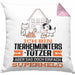 Tierheimunterstützer Geschenk Kissen mit Füllung 40x40 Ich Bin Tierheimunterstützer Aber Sag Doch Einfach Superheld Lustige Geschenkdiee für Tierheimunterstützer (Grau) Rosa Trendation