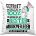 Musikverleger Geschenk Lustiger Spruch für Musikverleger Geschenkidee Bester Musikverleger Der WeltKissen mit Füllung 40x40 (Grau) Rosa Trendation