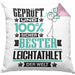 Leichtathlet Geschenk Lustiger Spruch für Leichtathlet Geschenkidee Bester Leichtathlet Der WeltKissen mit Füllung 40x40 (Grau) Rosa Trendation
