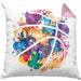 Basketball Kissen mit Füllung 40x40 Geschenk für Basketballspieler Basketball Trainer Coach (Grau) Rosa Trendation