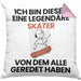 Skater Geschenk Kissen mit Füllung 40x40 Lustige Geschenkidee Geburtstag für Skater Ich Bin Dieser Legendäre Skater Von Dem Alle Geredet Haben (Grau) Rosa Trendation