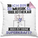 Musikbibliothekar Kissen mit Füllung 40x40 Geschenk für Musikbibliothekar Geburtstag Lustiger Spruch Was Ist Deine Superkraft (Grau) Rosa Trendation