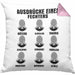 Fechter Geschenk Kissen mit Füllung 40x40 Geschenkidee Fechten Ausdrücke Eines Fechters Lustiger Spruch (Grau) Rosa Trendation