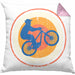 Moutainbike Geschenk Kissen mit Füllung 40x40 Mountainbiker Geschenkidee Kinder Männer Accessories Grafik MTB ler (Grau) Rosa Trendation