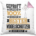 Vogelschützer Geschenk Lustiger Spruch für Vogelschützer Geschenkidee Bester Vogelschützer Der WeltKissen mit Füllung 40x40 (Grau) Rosa Trendation