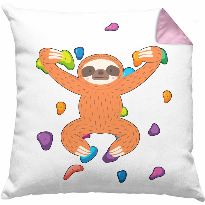 Bouldern Lustige Kissen mit Füllung 40x40 Kletterfans Kletterhalle Geschenkidee (Grau) Rosa Trendation