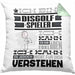 Discgolf-Spieler Geschenk Kaffee-Kissen mit Füllung 40x40 Geschenkidee für Discgolf-Spieler Ich Bin Discgolf-Spieler Ich Kann Es Dir Erklären Jedoch Nicht Für Dich Verstehen Spruch Lustig (Grau) Grün Trendation