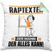 Raptexter Kissen mit Füllung 40x40 Geschenk für Raptexter Der Mann Der Alles Kann Geschenkidee zum Geburtstag (Grau) Grün Trendation