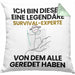 Survival-Experte Geschenk Kissen mit Füllung 40x40 Lustige Geschenkidee Geburtstag für Survival-Experte Ich Bin Dieser Legendäre Survival-Experte Von Dem Alle Geredet Haben (Grau) Grün Trendation