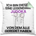 Judoka Geschenk Kissen mit Füllung 40x40 Lustige Geschenkidee Geburtstag für Judoka Ich Bin Dieser Legendäre Judoka Von Dem Alle Geredet Haben (Grau) Grün Trendation