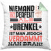 Urenkel Geschenk Kissen mit Füllung 40x40 Lustige Geschenkidee für Urenkel Geburtstag Niemand Ist Perfekt Aber Als Urenkel Ist Man Nah Dran (Grau) Grün Trendation