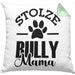 Hunde Kissen mit Füllung 40x40 Geschenk für stolze Bully-Mamas Bully Hunde Geschenkidee (Grau) Grün Trendation