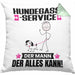 Hundegassi-Service Kissen mit Füllung 40x40 Geschenk für Hundegassi-Service Der Mann Der Alles Kann Geschenkidee zum Geburtstag (Grau) Grün Trendation