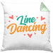 Lustige Line Dance Kissen mit Füllung 40x40 - Tolles Geschenk für Line Dance Enthusiasten "Line Dancing" (Grau) Grün Trendation