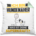 Hundenäher Kissen mit Füllung 40x40 Geschenk für Hundenäher Geburtstag Lustiger Spruch Was Ist Deine Superkraft (Grau) Grün Trendation