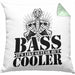 Bassist Kissen mit Füllung 40x40 Geschenk Bass-Spieler Geschenkidee Bass It's Like Guitar But Cooler (Grau) Grün Trendation
