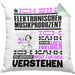 Elektronischer Musikproduzent Geschenk Kissen mit Füllung 40x40 Lustige Geschenkdiee für einen Elektronischer Musikproduzent Geburtstag Ich Bin Elektronischer Musikproduzent Ich Kann Es Dir Erklären Aber Nicht Für Dich Verstehen (Grau) Grün Trendation