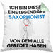 Saxophonist Geschenk Kissen mit Füllung 40x40 Lustige Geschenkidee Geburtstag für Saxophonist Ich Bin Dieser Legendäre Saxophonist Von Dem Alle Geredet Haben (Grau) Grün Trendation