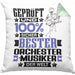 Orchestermusiker Geschenk Lustiger Spruch für Orchestermusiker Geschenkidee Bester Orchestermusiker Der WeltKissen mit Füllung 40x40 (Grau) Grün Trendation