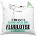 Fluglotse Geschenk Kissen mit Füllung 40x40 So Gut Kann Nur Ein Fluglotse Aussehen Geschenkidee (Grau) Grün Trendation