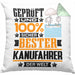 Kanufahrer Geschenk Lustiger Spruch für Kanufahrer Geschenkidee Bester Kanufahrer Der WeltKissen mit Füllung 40x40 (Grau) Grün Trendation