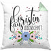Floristin Aus Leidenschaft Kissen mit Füllung 40x40 Geschenk Blumen Floristin Geschenkidee (Grau) Grün Trendation