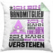 Bandmitglied Geschenk Kissen mit Füllung 40x40 Geschenkidee für Bandmitglied Geburtstag Lustig Ich Bin Bandmitglied Ich Kann Es Dir Erklären Aber Nicht Für Dich Verstehen (Grau) Grün Trendation