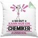 Chemiker Geschenk Kissen mit Füllung 40x40 So Gut Kann Nur Ein Chemiker Aussehen Geschenkidee (Grau) Grün Trendation