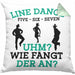 Lustige Line Dance Kissen mit Füllung 40x40 - Tolles Geschenk für Line Dance Enthusiasten (Grau) Grün Trendation