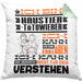 Haustier-Tätowierer Geschenk Kaffee-Kissen mit Füllung 40x40 Geschenkidee für Haustier-Tätowierer Ich Bin Haustier-Tätowierer Ich Kann Es Dir Erklären Jedoch Nicht Für Dich Verstehen Spruch Lustig (Grau) Grün Trendation